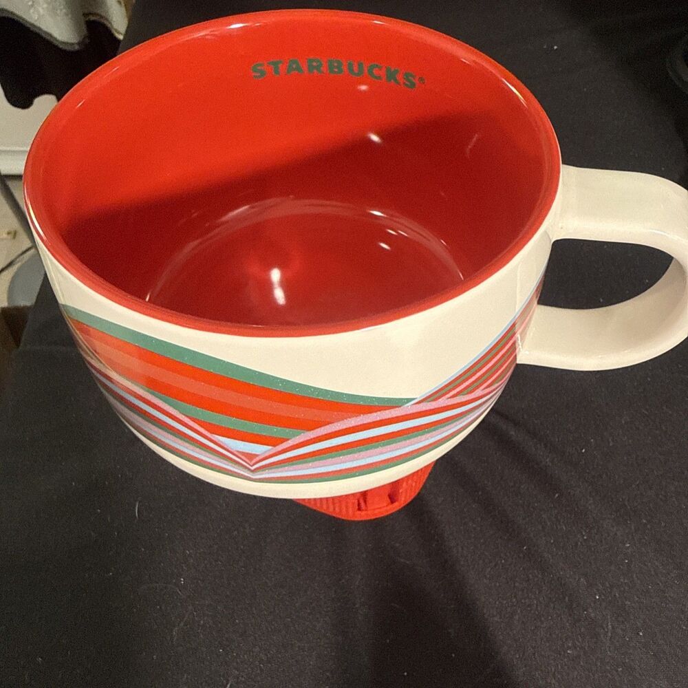 2024 16oz Starbucks Coffee Mug Cup Candy Twist Holiday